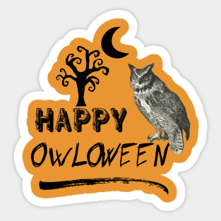 Halloween Owl Sticker